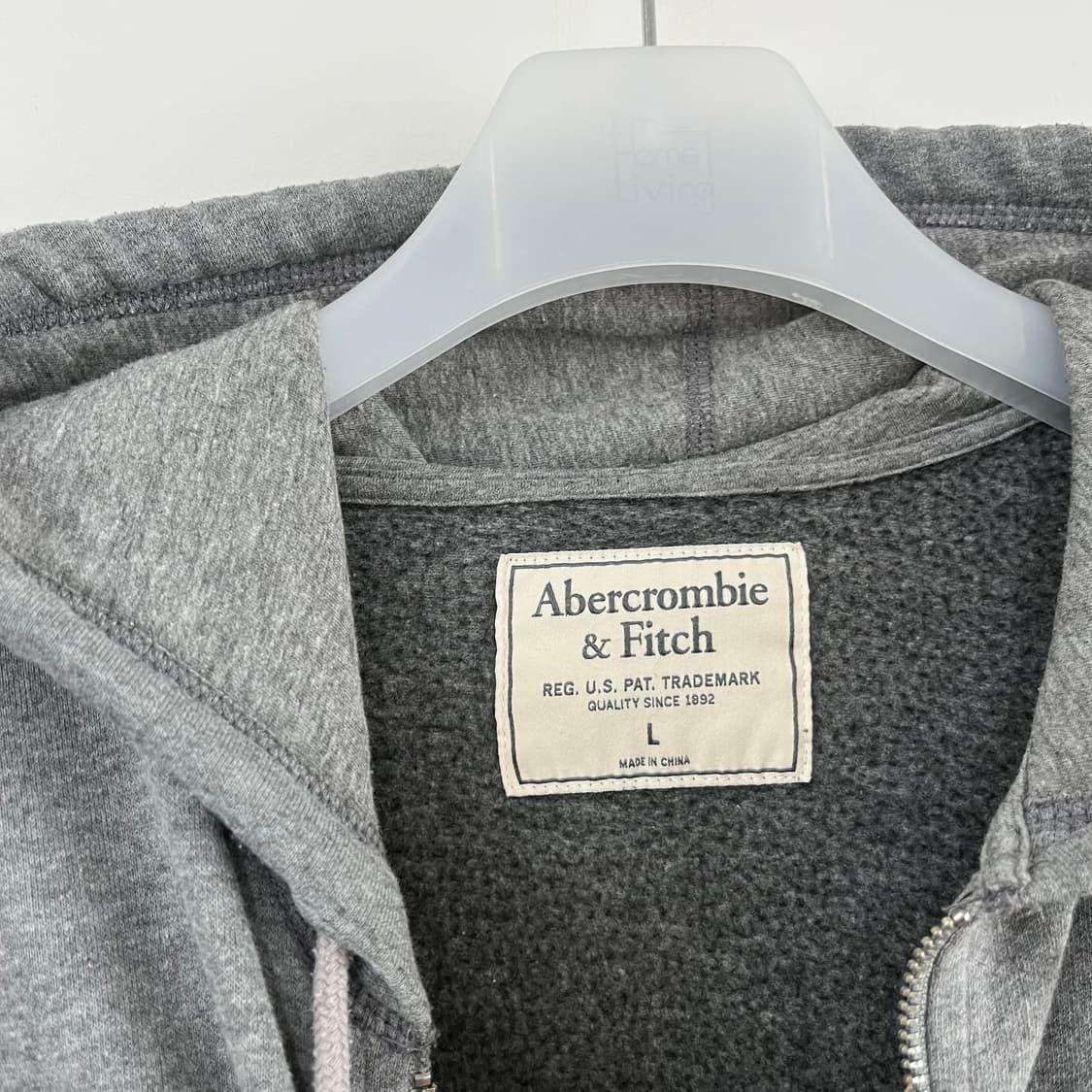 아베크롬비 사슴로고 그레이 후드집업 상품이미지5