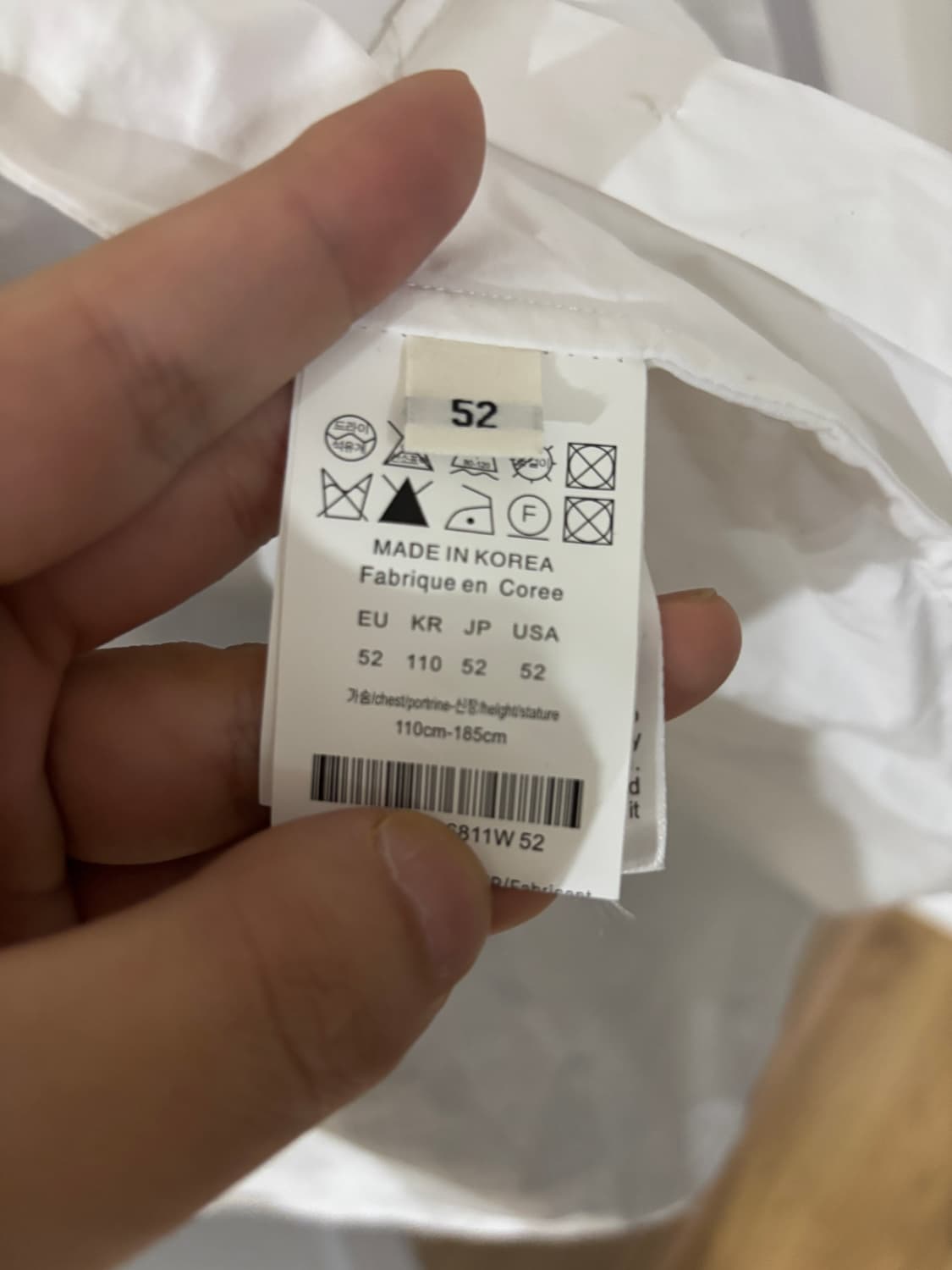 우영미 / 백 로고 셔츠 / 52 110 2xl 상품이미지4