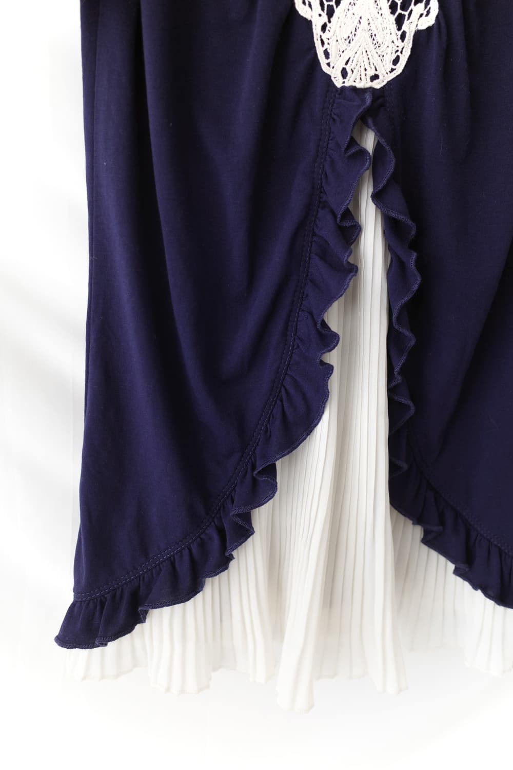 axes femme) flower pleats half T  상품이미지4