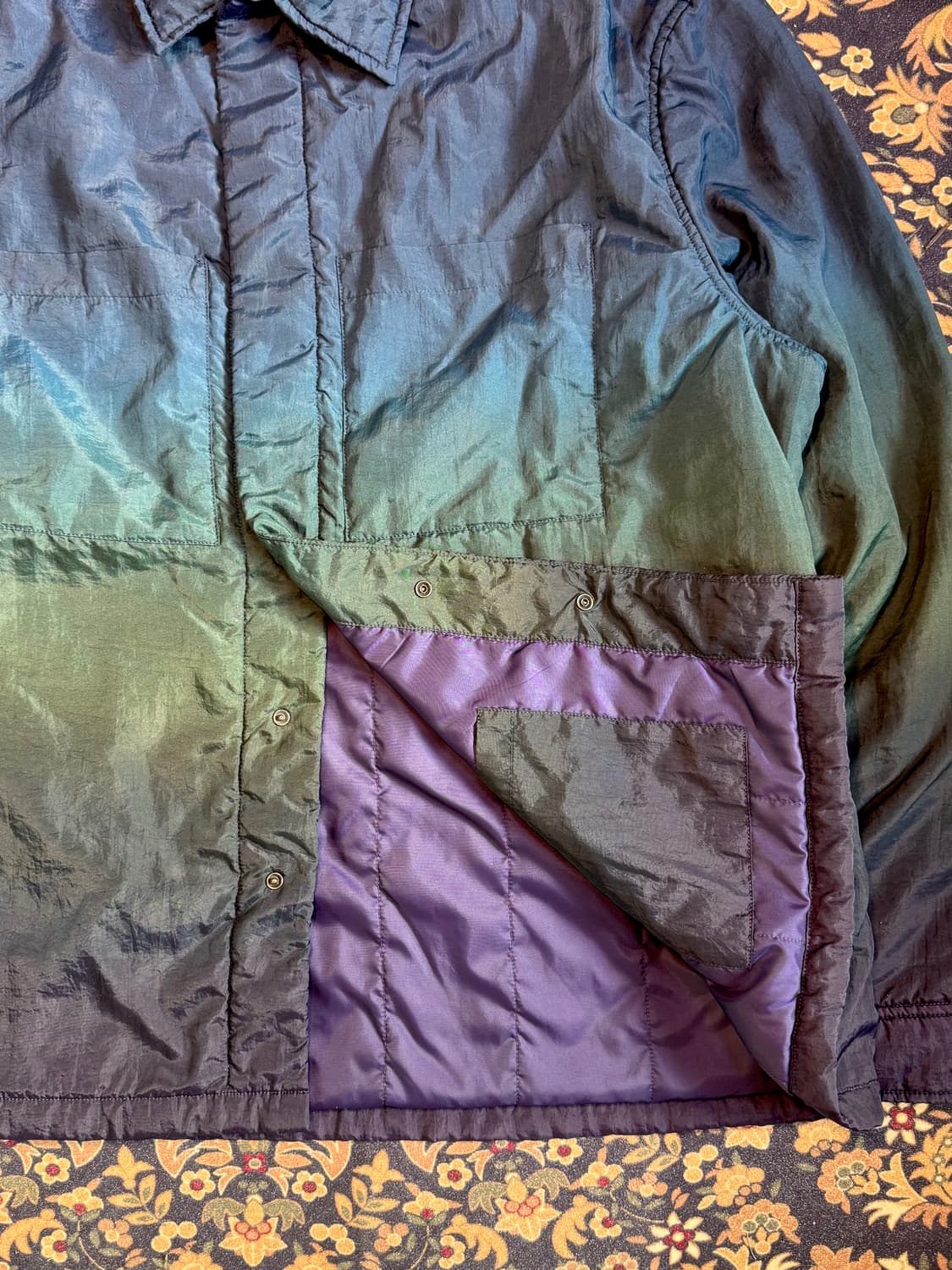 엠포리오 아르마니 나일론 패디드 셔츠 자켓 상품이미지5