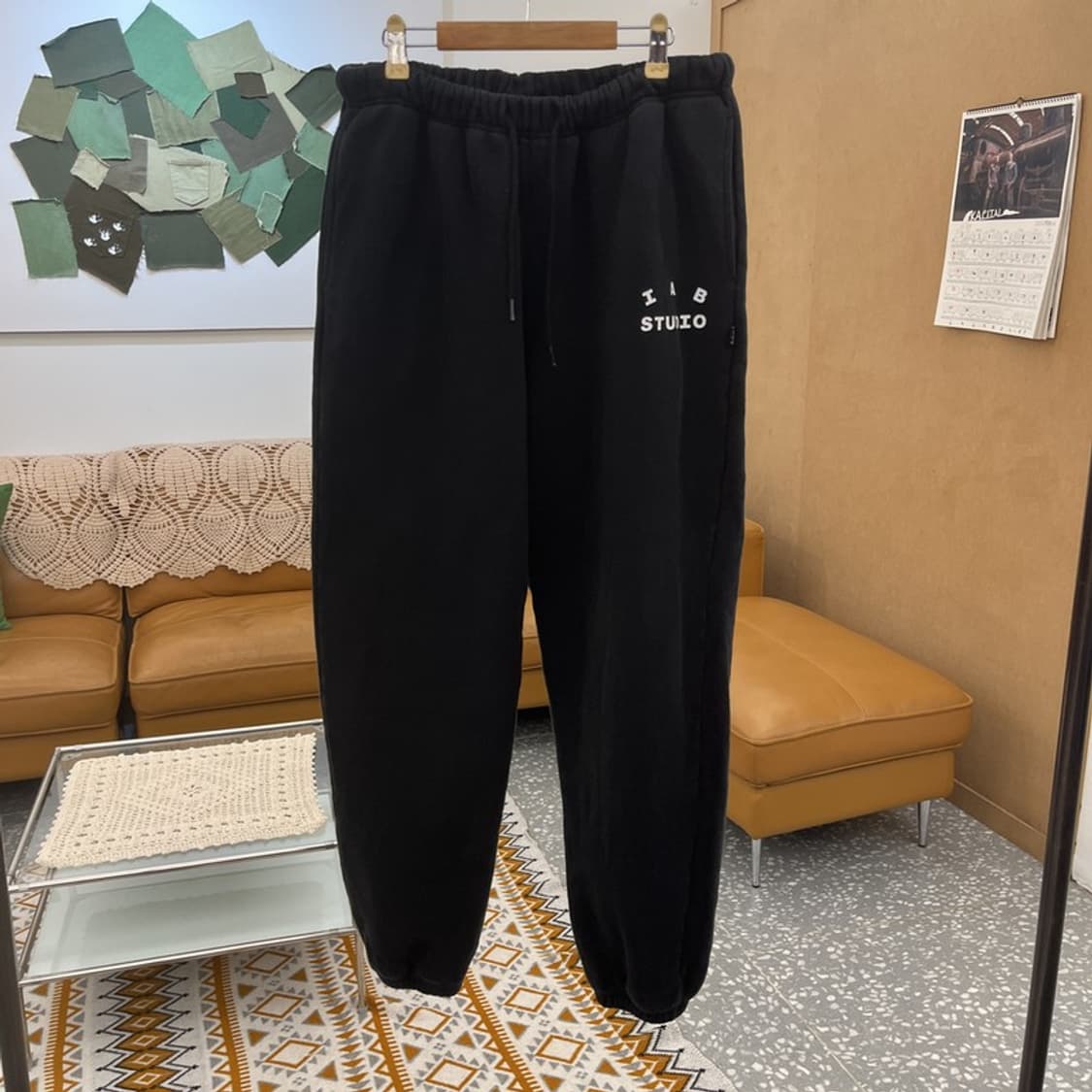 아이앱스튜디오 빈티지 캐주얼 스몰로고 스웻팬츠 L C10563 상품이미지3