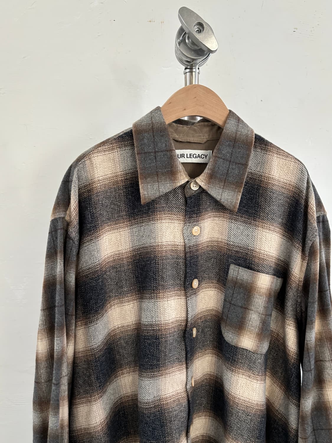 Our Legacy 아워레가시 어보브 플란넬 체크 오버 셔츠 상품이미지2