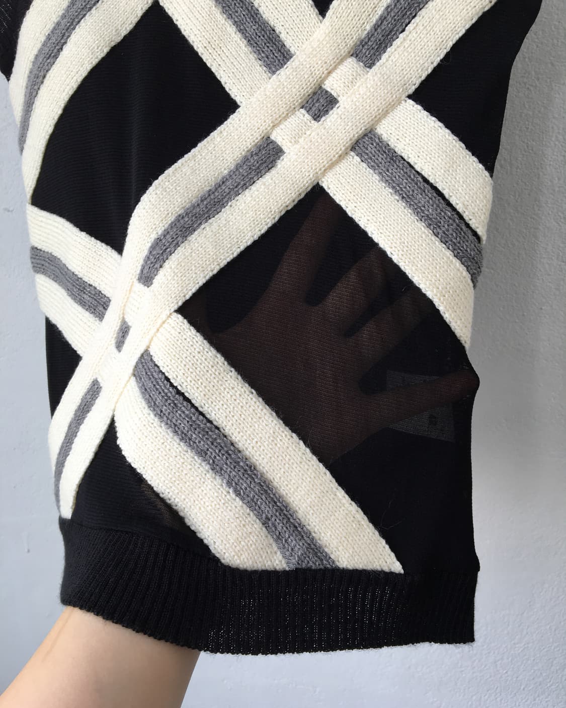 Line detail high neck knit sleeveless 상품이미지4