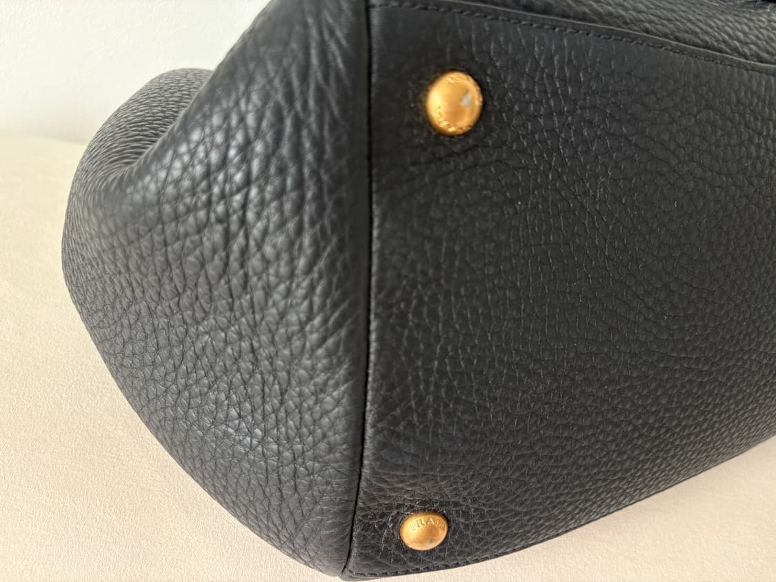 프라다 블랙 가죽 토트백 상품이미지8