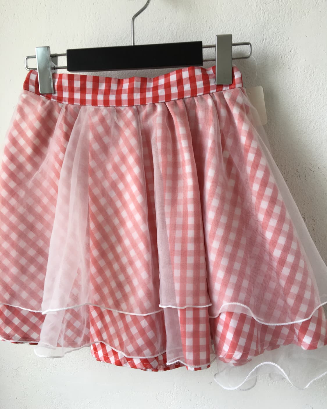 Sha layered check pattern skirt 상품이미지3
