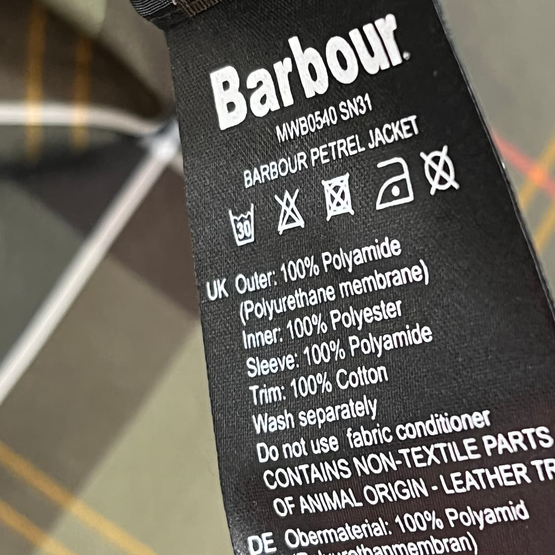 바버 워터프루프 워크자켓 r2988 상품이미지10