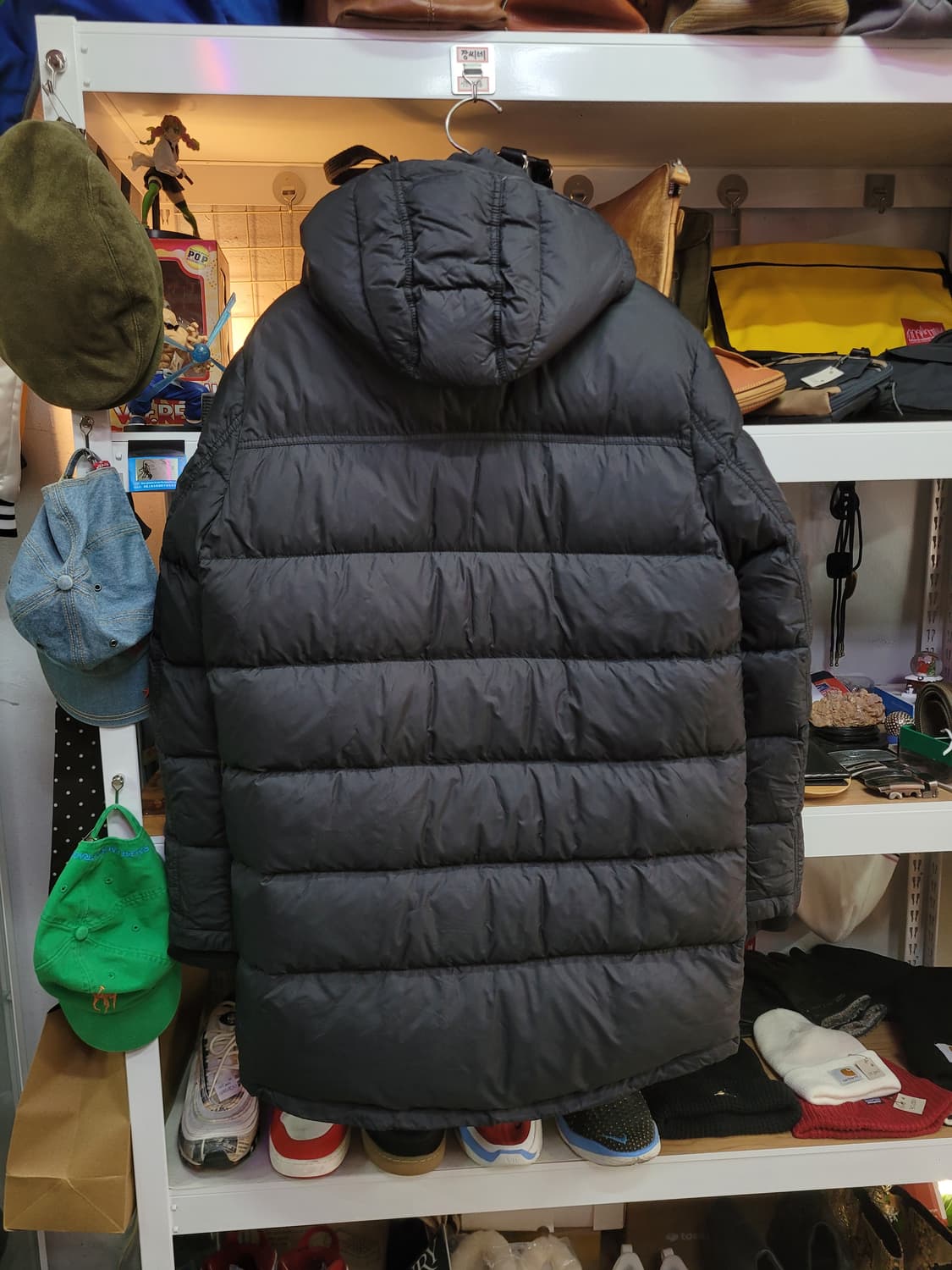 타미힐피거 블랙 패딩 점퍼 구스 다운 (후드 분리형) 상품이미지2