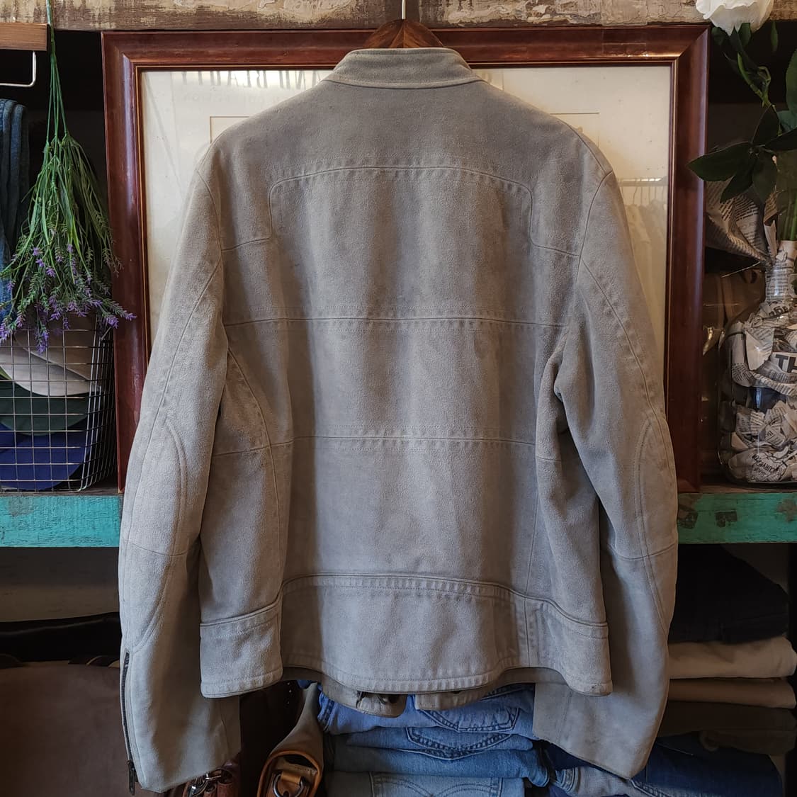 구찌 톰포드 카우하이드 스웨이드 바이커 레더 자켓 56 상품이미지2