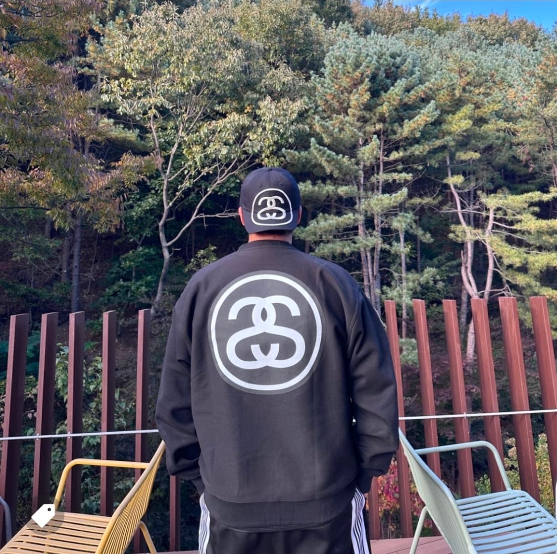 스투시 빅 링크 로우 스트랩백 캡 블랙 상품이미지3