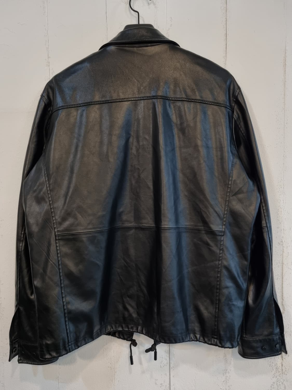 ZARA 남성 블랙 가죽 자켓 L 실측 105 상품이미지8