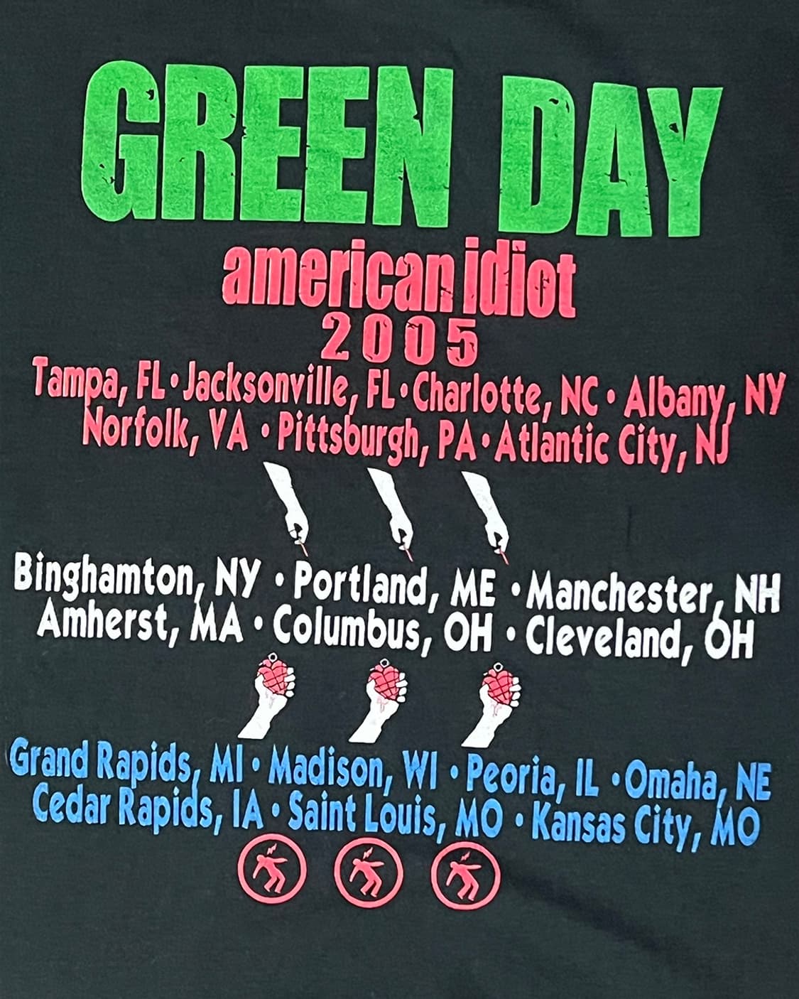 06’s Green Day American Idiot Tour shirt 상품이미지4