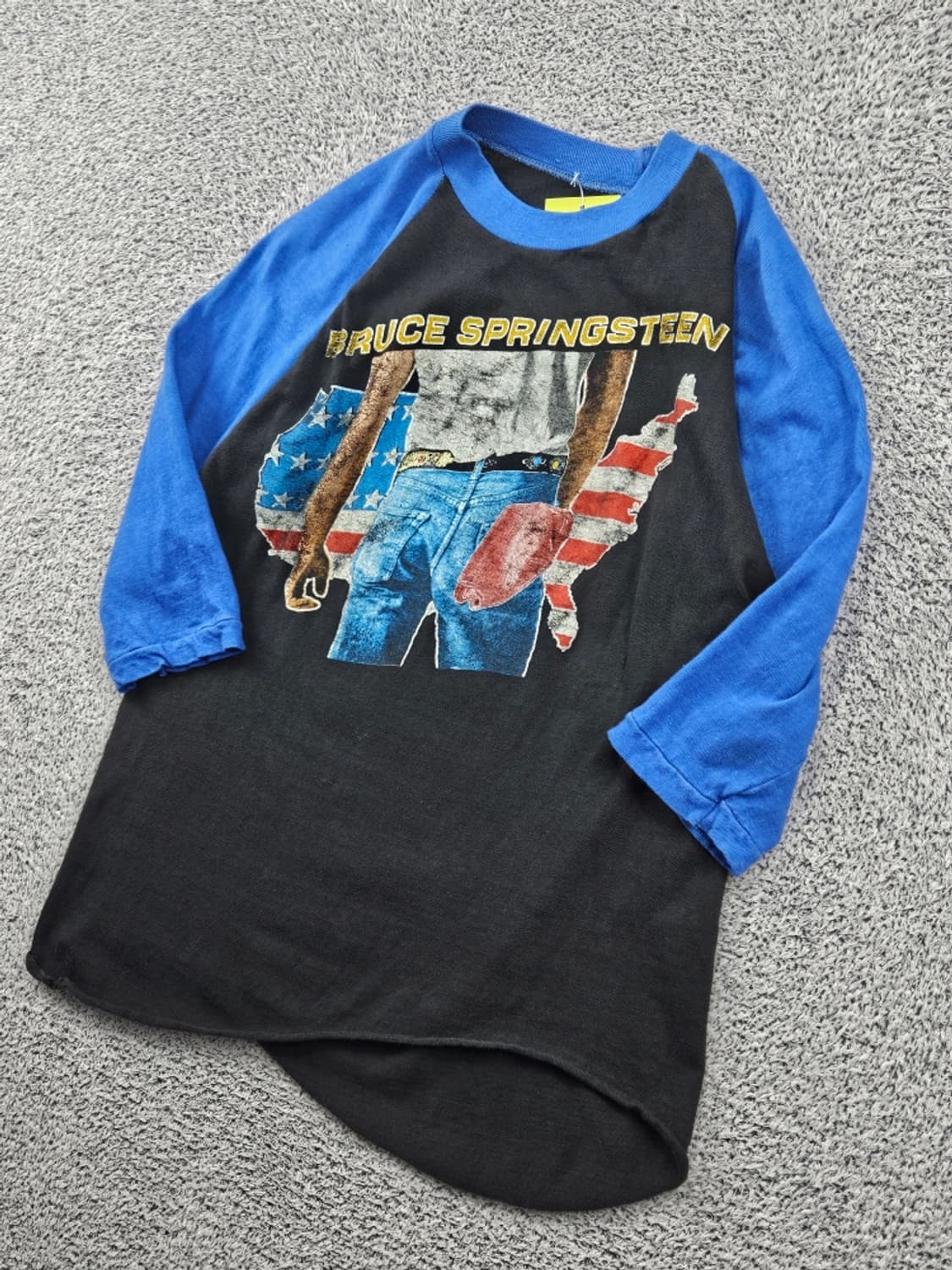 80's USA 브루스스프링스틴 싱글스티치 롱슬리브 (S추정)/11950 상품이미지4