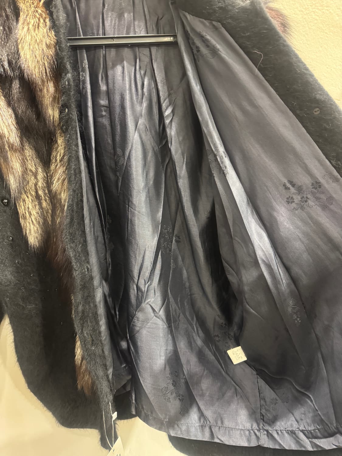 japan vintage fur콤비 앙고라 가디건 상품이미지6