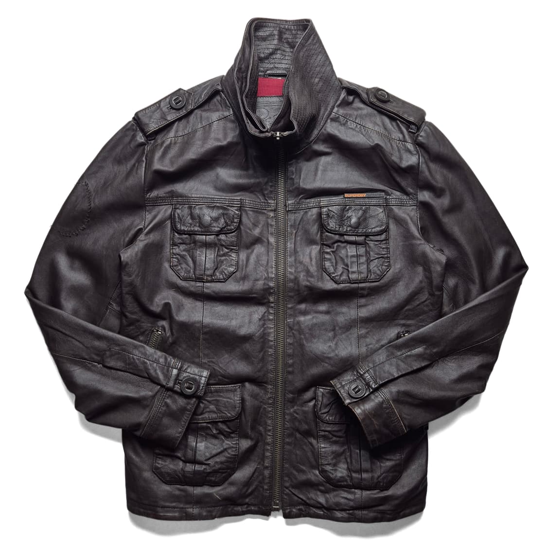 [L] 슈퍼드라이 리얼레더자켓 상품이미지1