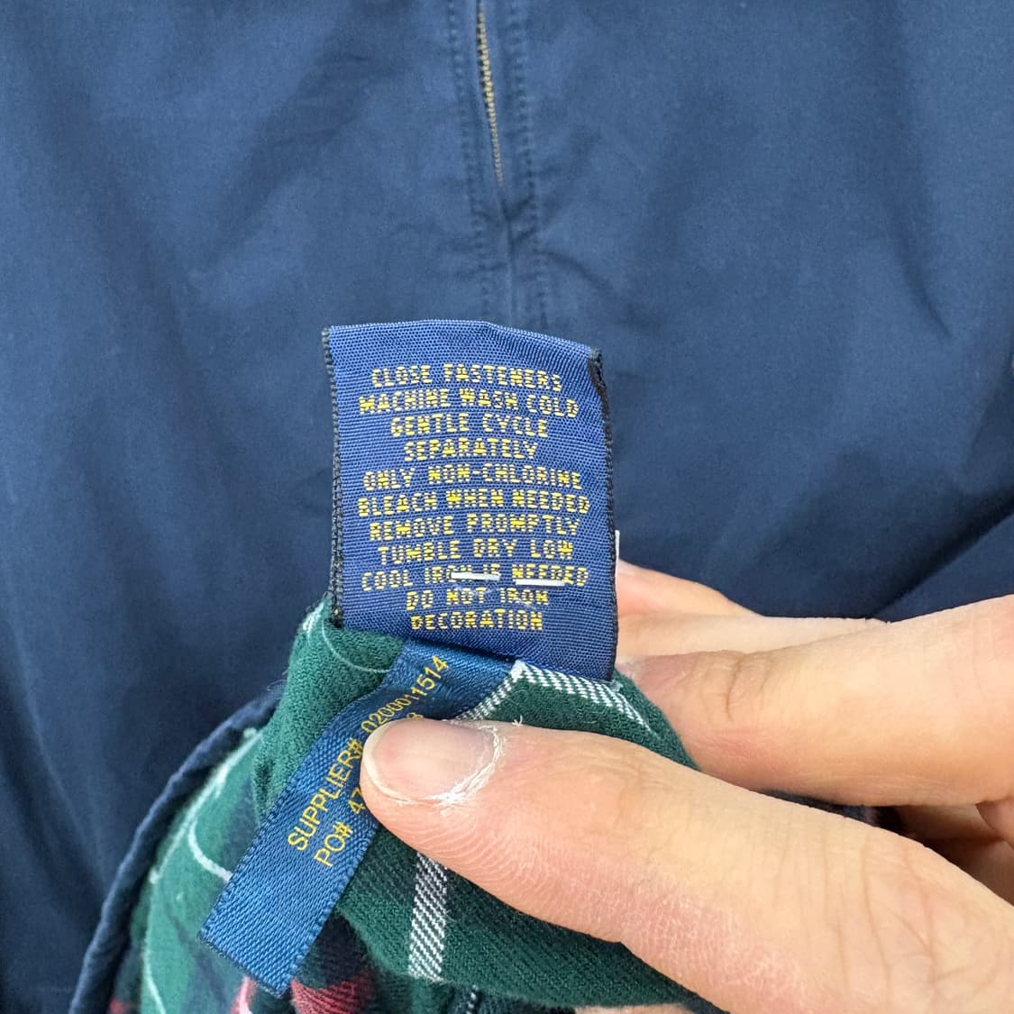 폴로 랄프로렌 바라쿠타 네이비 블루종 자켓 남성 3XL 상품이미지8