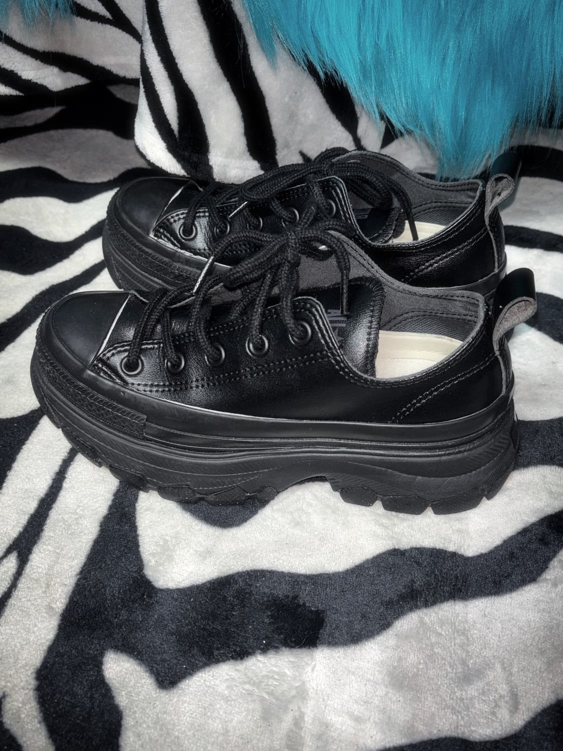 컨버스 올스타 트레킹 통굽 슈즈 블랙 상품이미지3