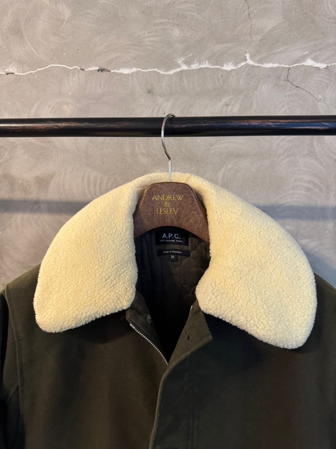 아페쎄 몰스킨 시어링 코트 슬림100 상품이미지3