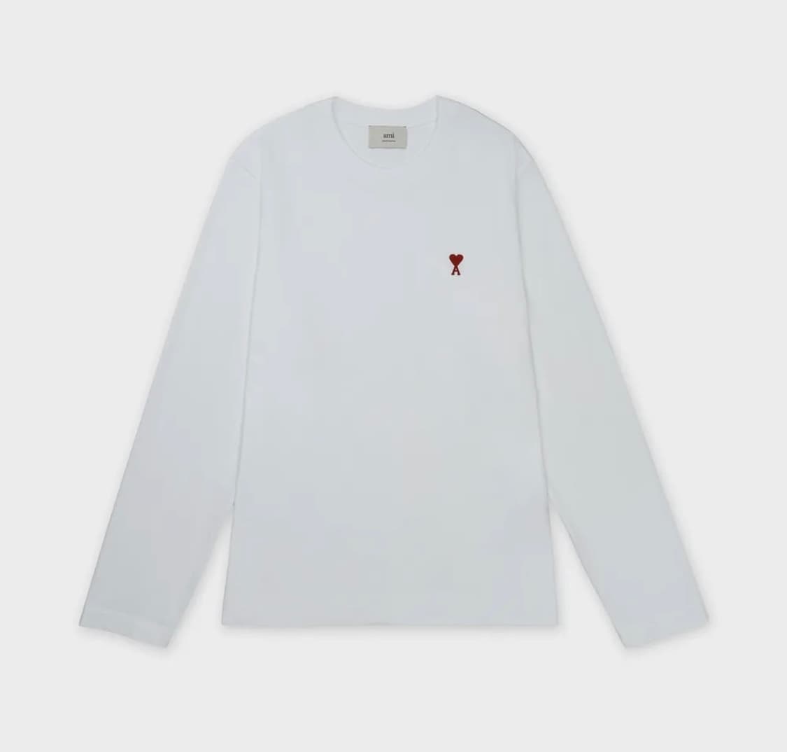아미 스몰 하트 로고 롱슬리브 맨투맨 상품이미지1