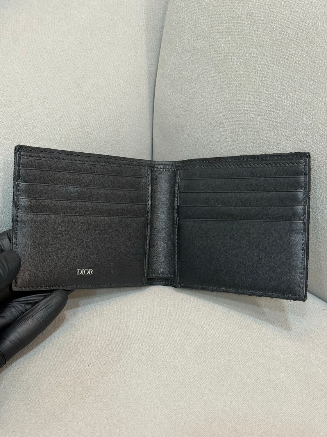 디올 오블리크 반지갑 블랙 상품이미지3
