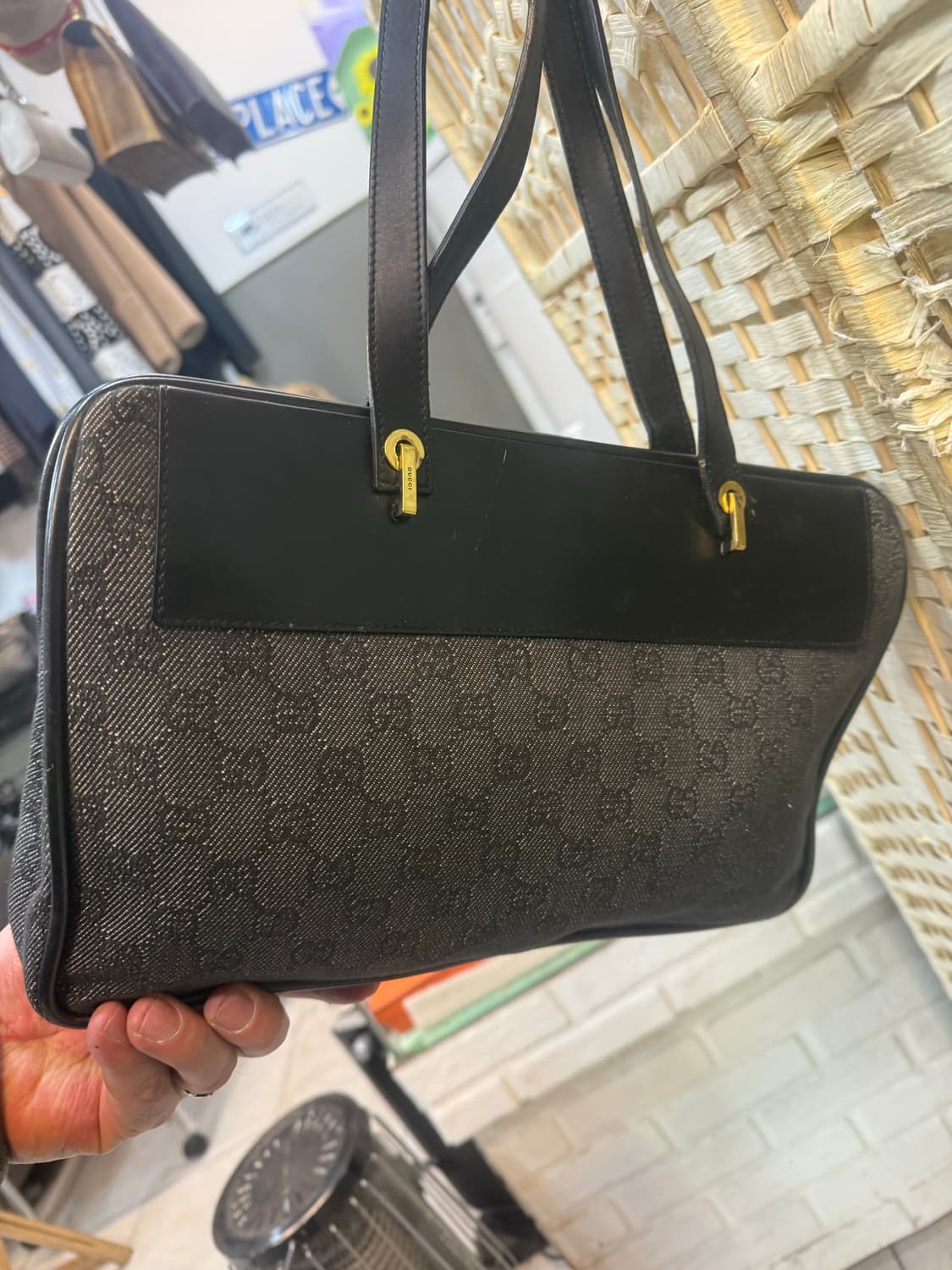 정품 구찌 캔버스 숄더백 팝니다 상품이미지4