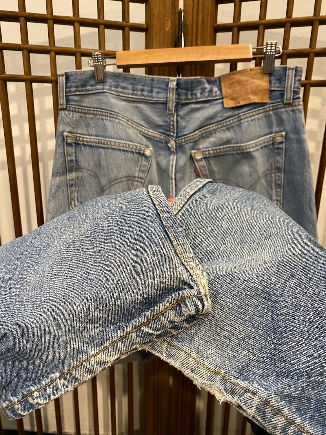 90S 리바이스 501 USA 데님 팬츠 34“ 상품이미지7