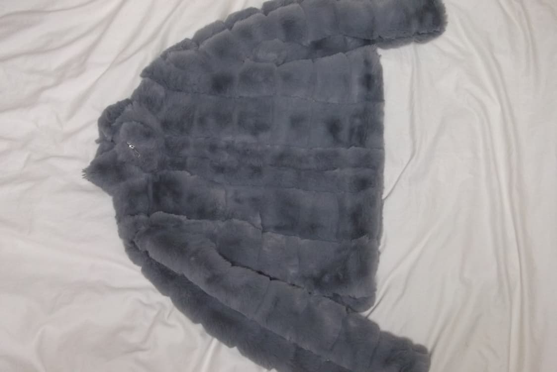 갸루 히메갸루 오네갸루 펑크 일브 그레이 퍼자켓 코트 고스펑크 상품이미지3