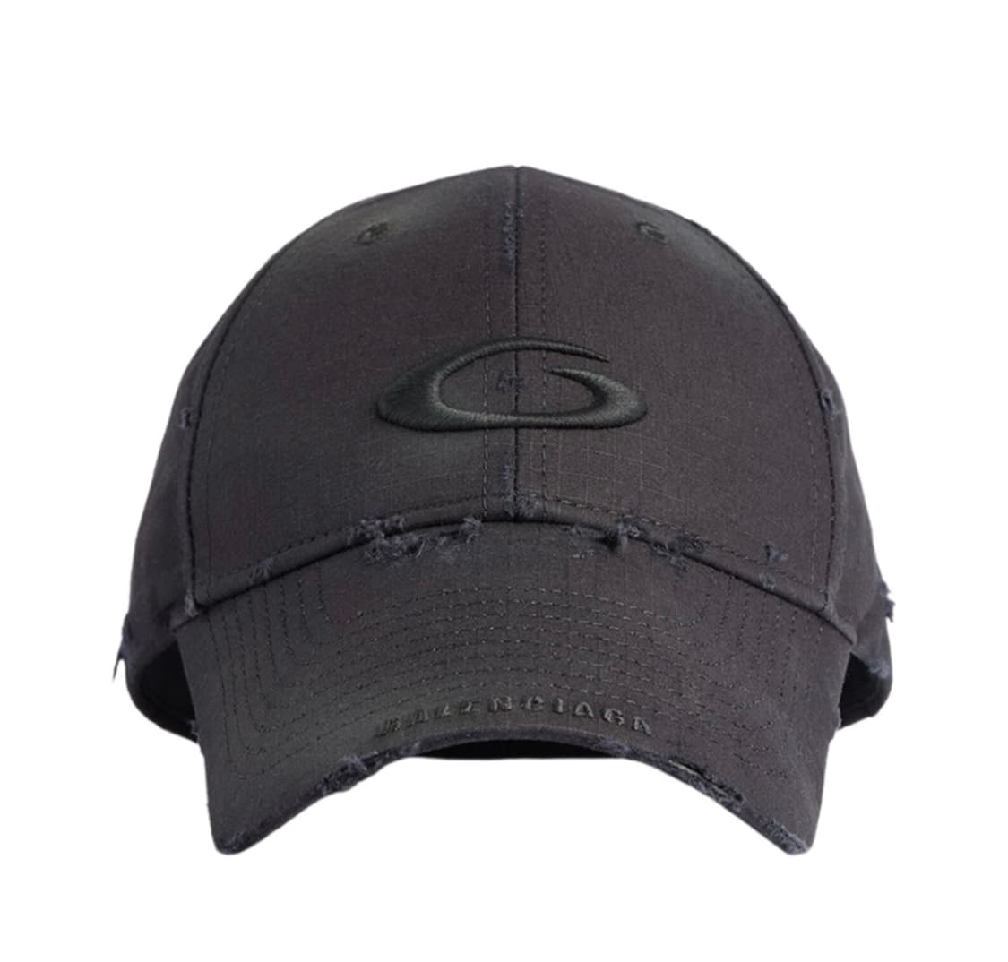 발렌시아가 스포츠 루프 아이콘 카고 캡 블랙 상품이미지3