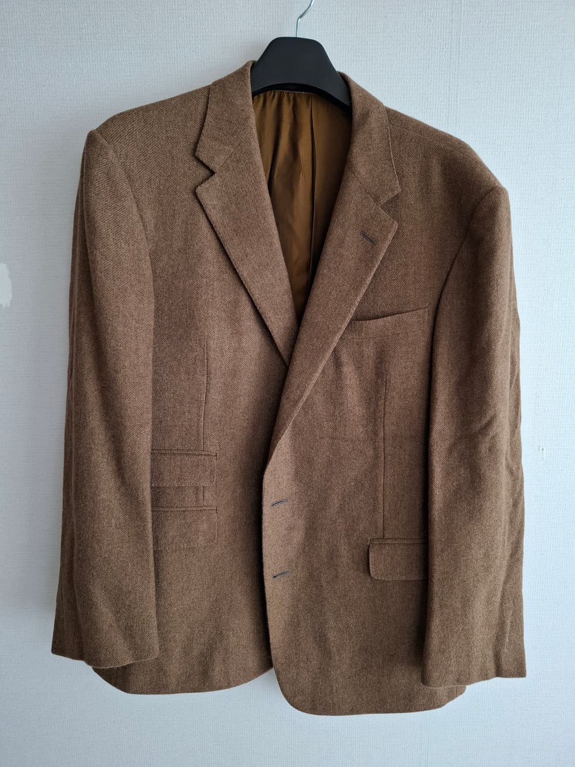 46R 폴로 퍼플라벨 캐시50 스포츠코트 브라운 자켓 트위드 상품이미지1