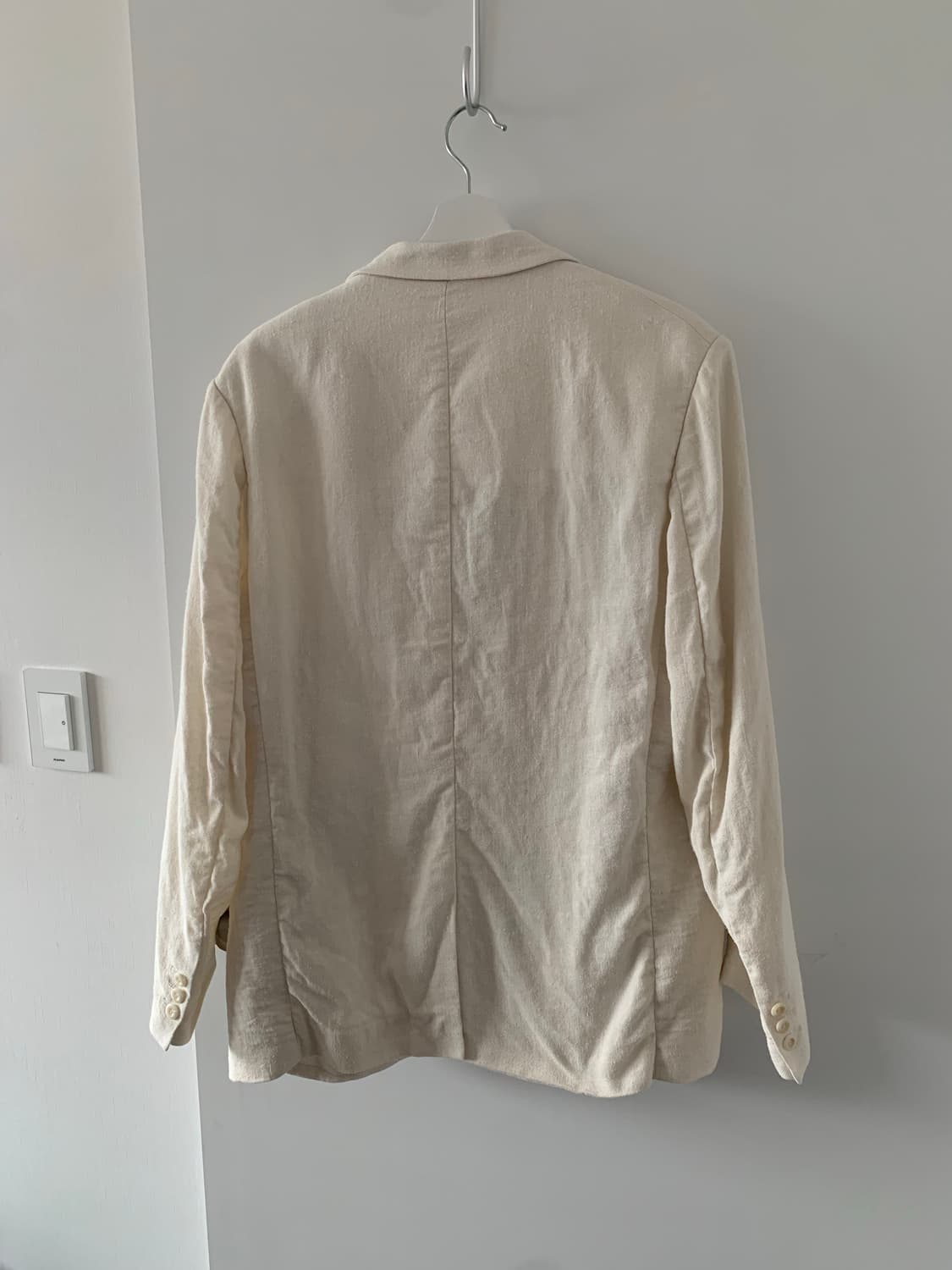 아이보리 린넨 자켓 상품이미지4