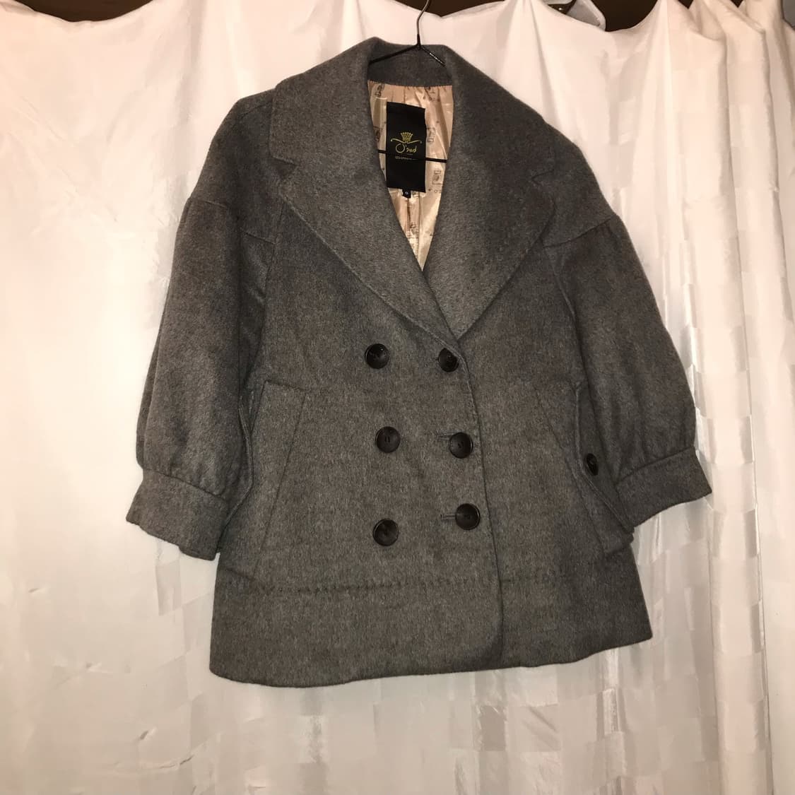 Oz2nd 오즈세컨 라떼갸루 그레이 숏코트 상품이미지2