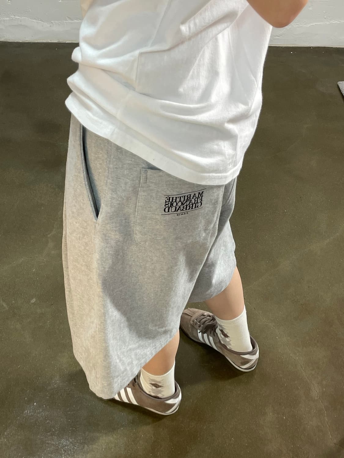 마리떼프랑소와저버 와이드 핏 그레이 반바지 XL 상품이미지1