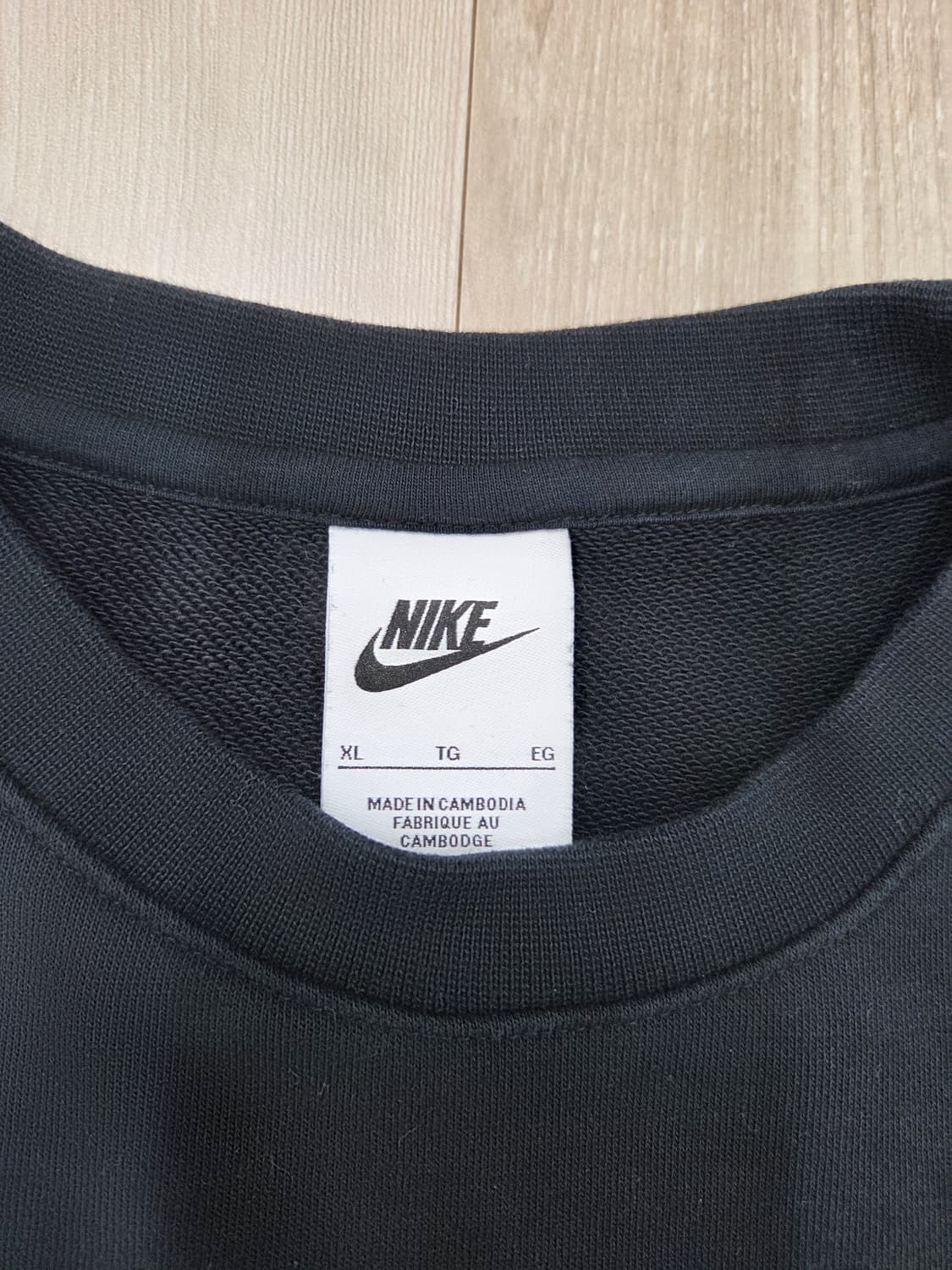 나이키 nsw 클럽 맨투맨 블랙 XL, 105 bv2667-010 상품이미지2