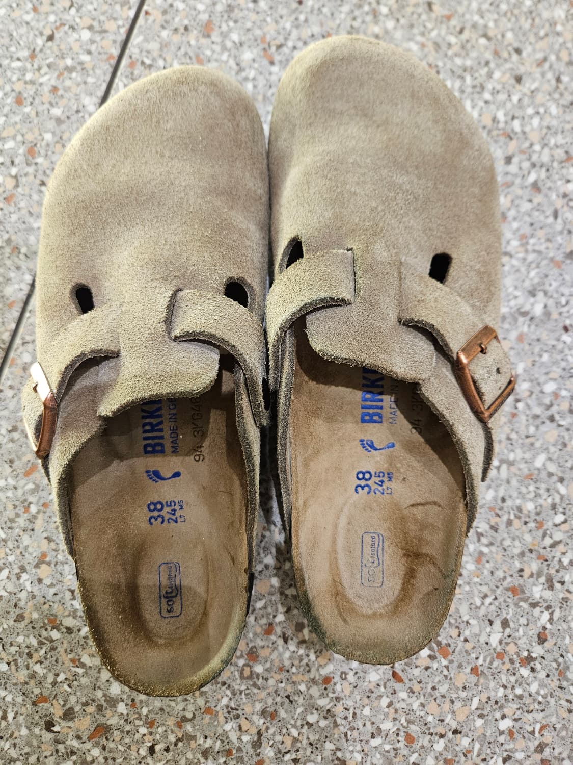 버켄스탁 보스턴 타우페 네로우 245(38) 상품이미지3