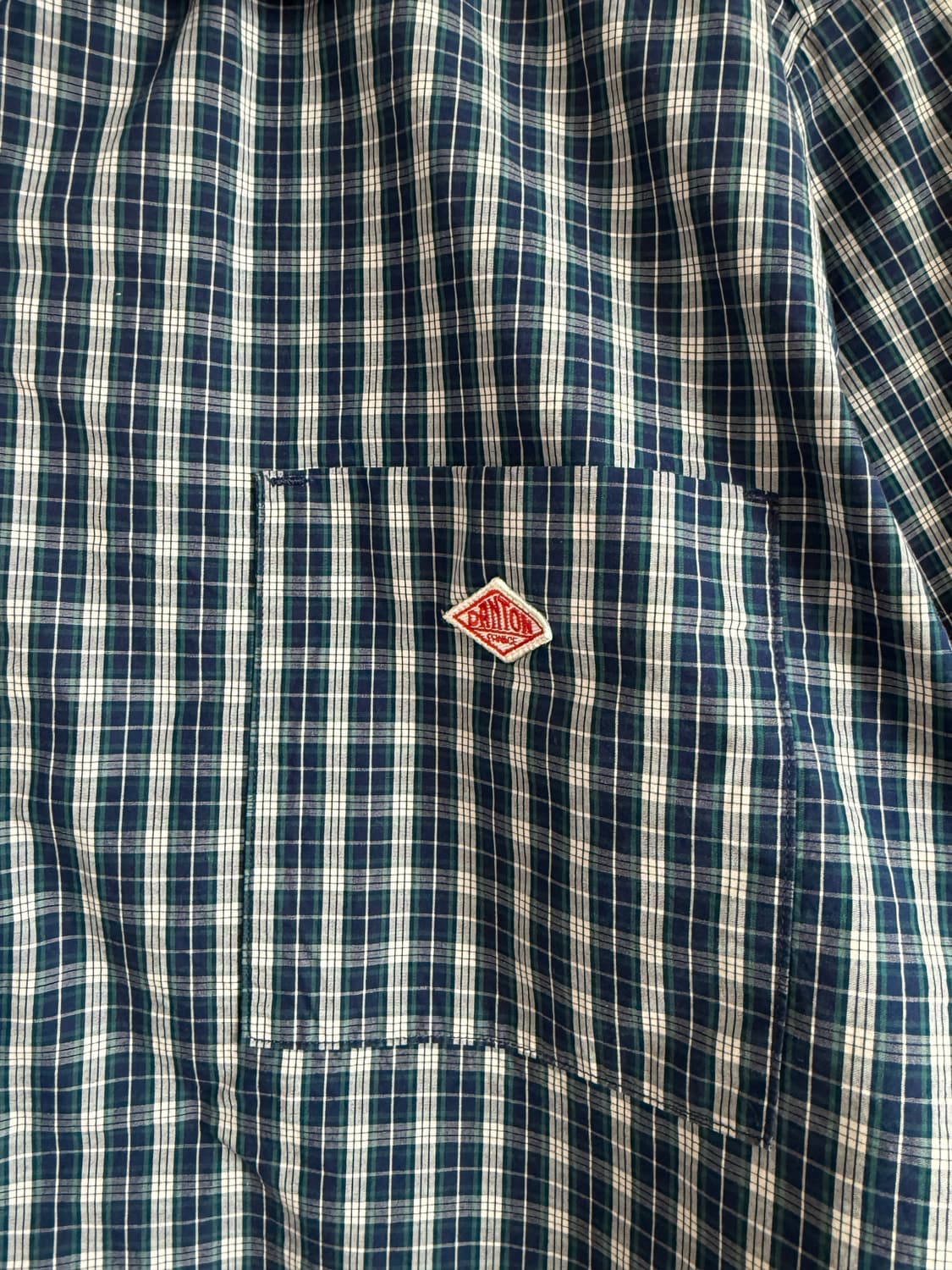 단톤(DANTON) 체크 반팔 셔츠 상품이미지4