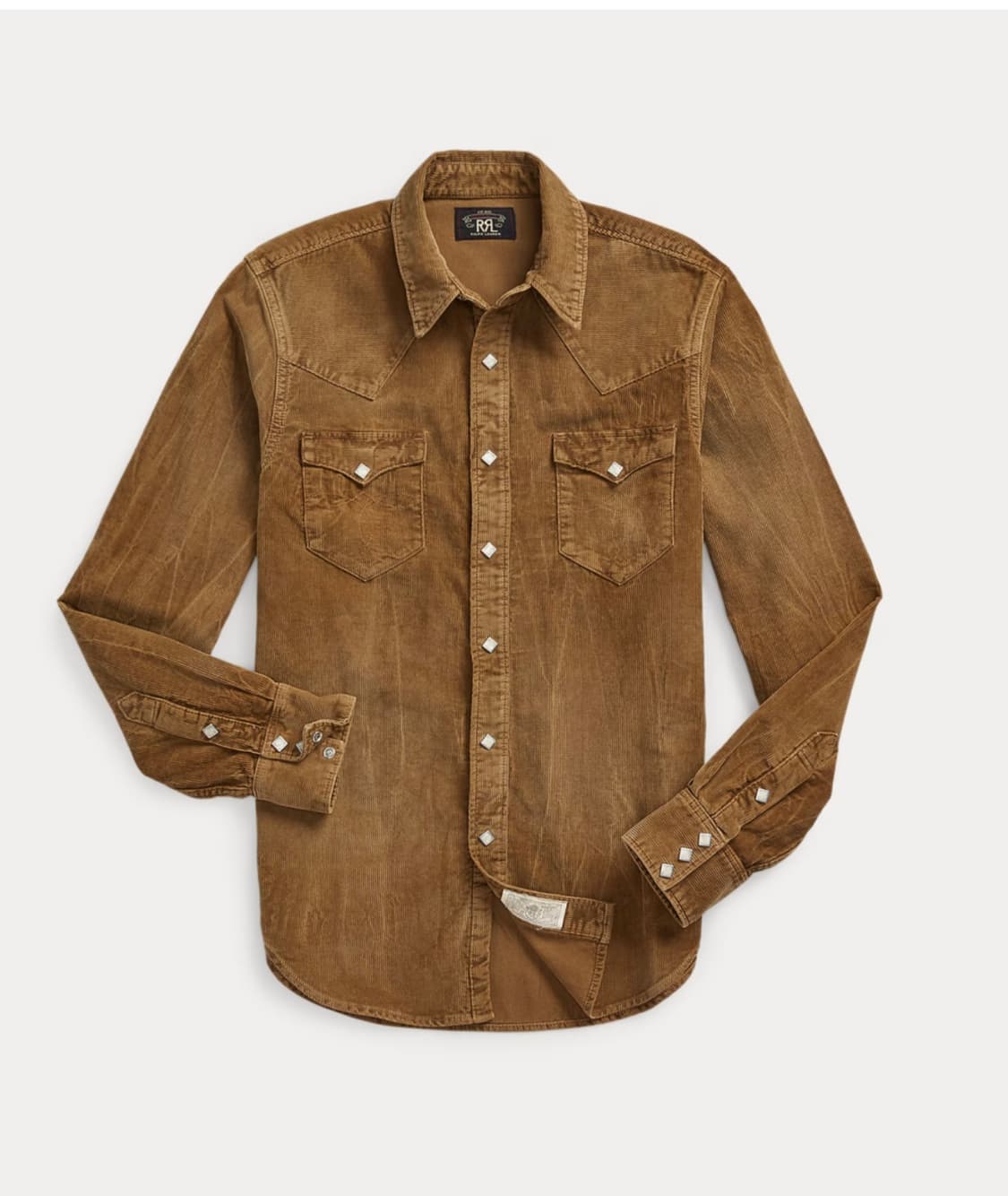 더블알엘(RRL) 남성 슬림핏 코듀로이 웨스턴 셔츠 상품이미지1
