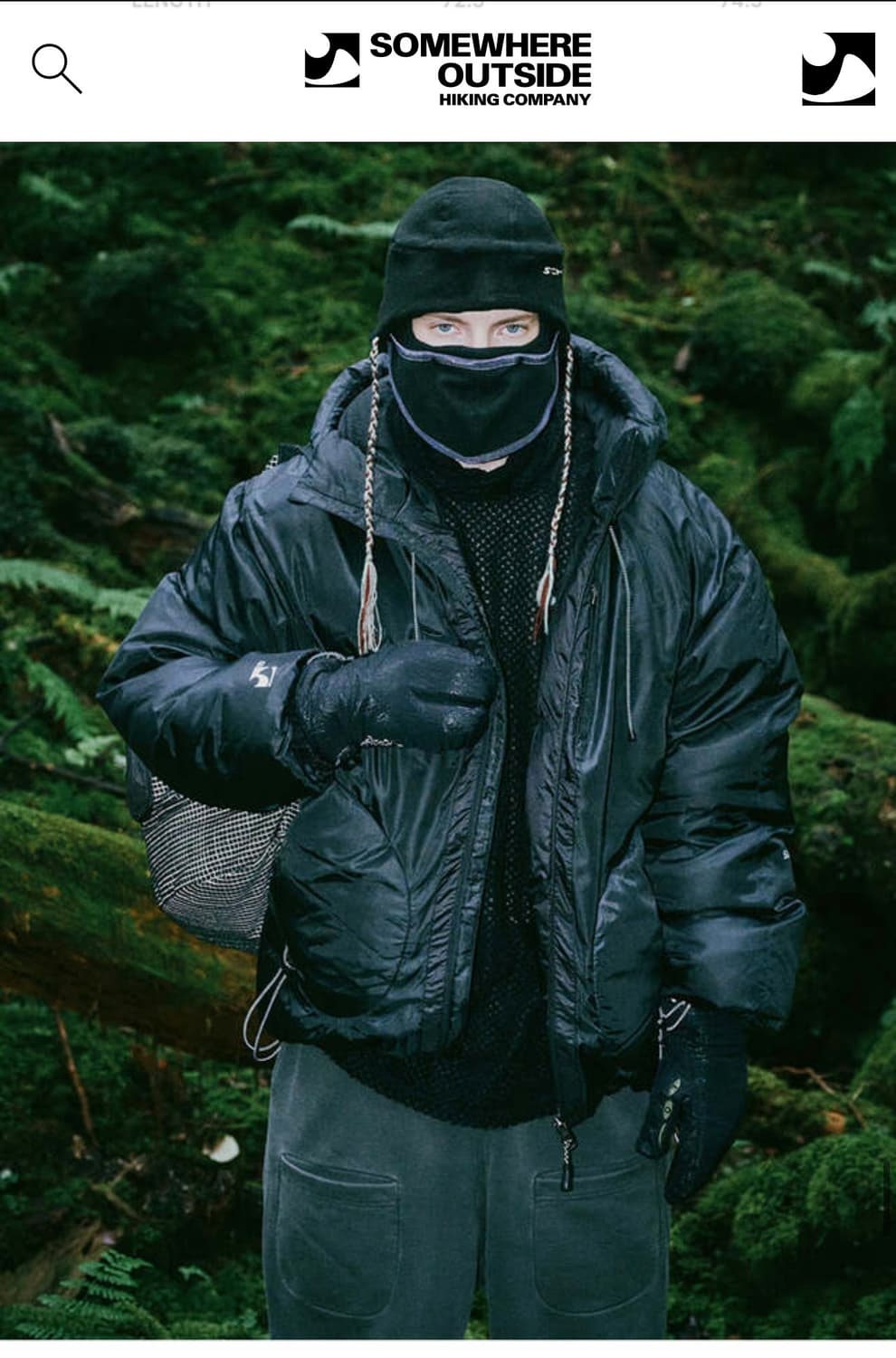 썸웨어아웃사이드 SOHC 푸퍼 패딩 블랙 라지 상품이미지5