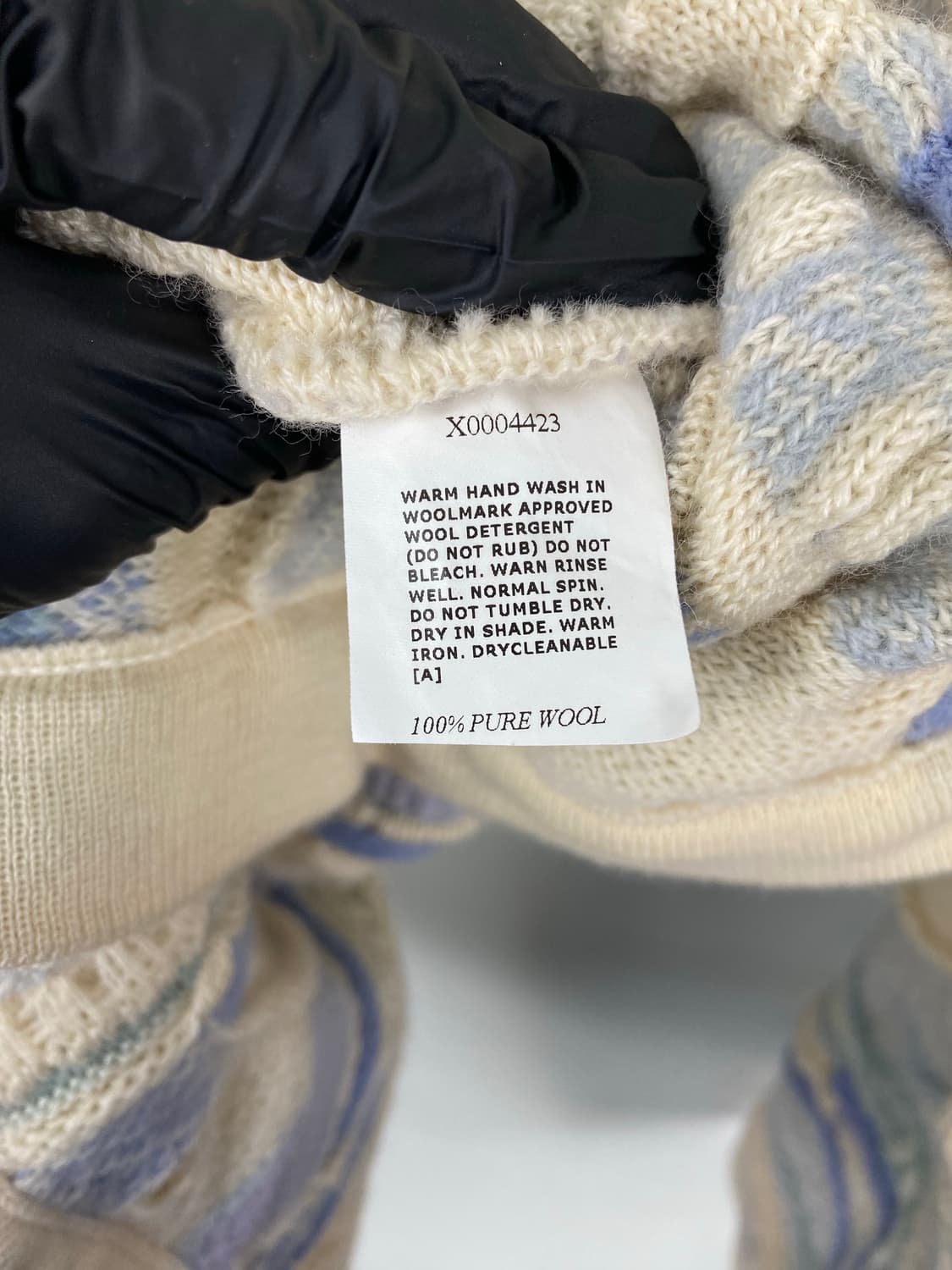 쿠지맛 오스트레일리아 울 케이블 니트 M 상품이미지5