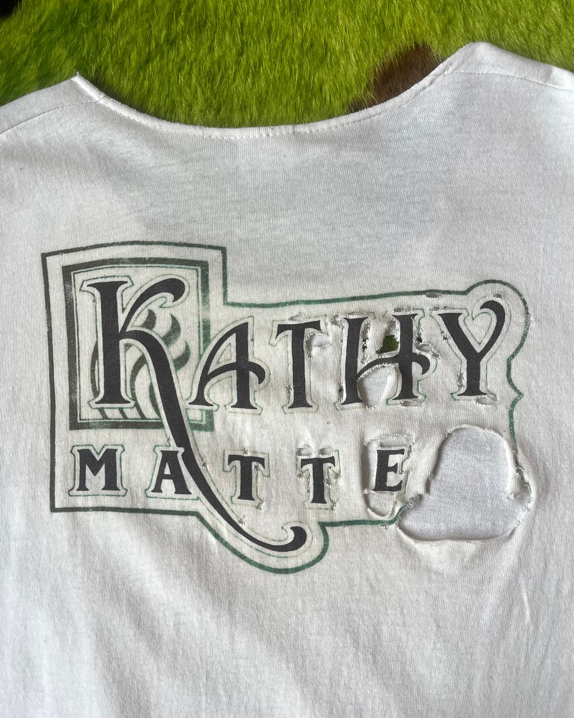1990s KATHY MATTEA 1/2 USA Boro T-Shirt 상품이미지9
