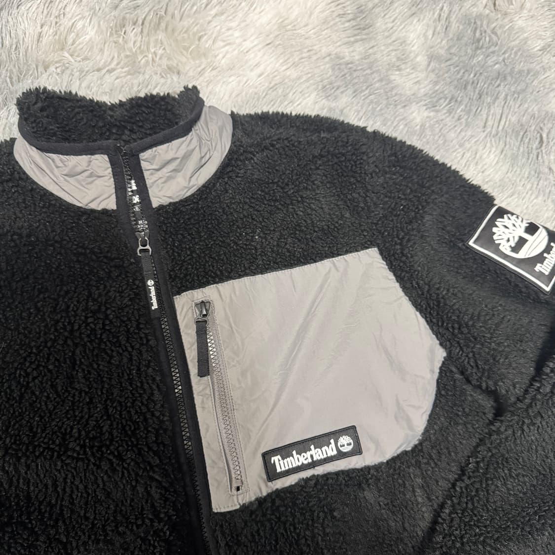 팀버랜드 블랙 뽀글이 플리스 자켓 M사이즈  상품이미지2