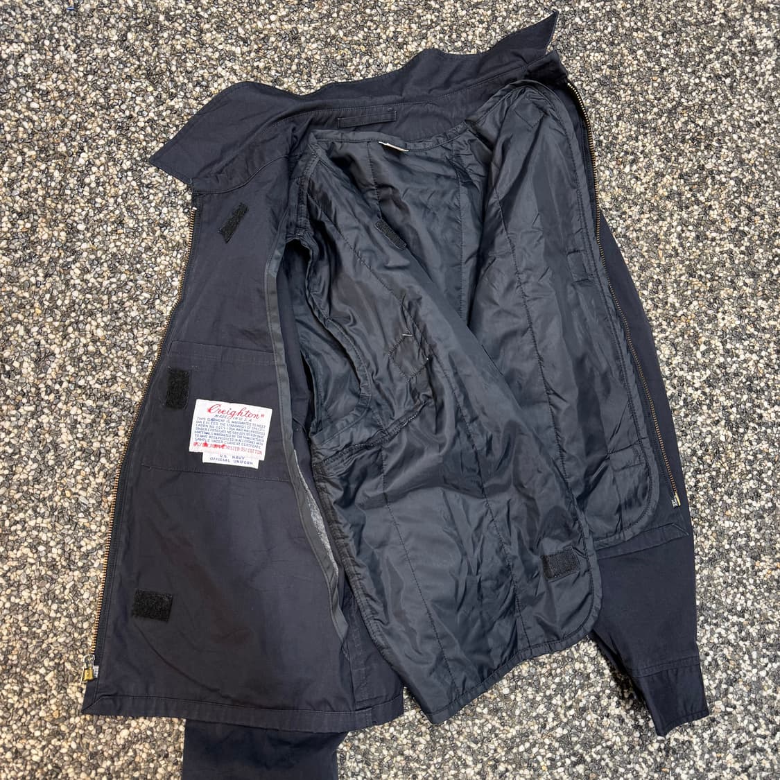 80s USN 미해군 유틸리티 자켓 made in USA (M)  상품이미지6