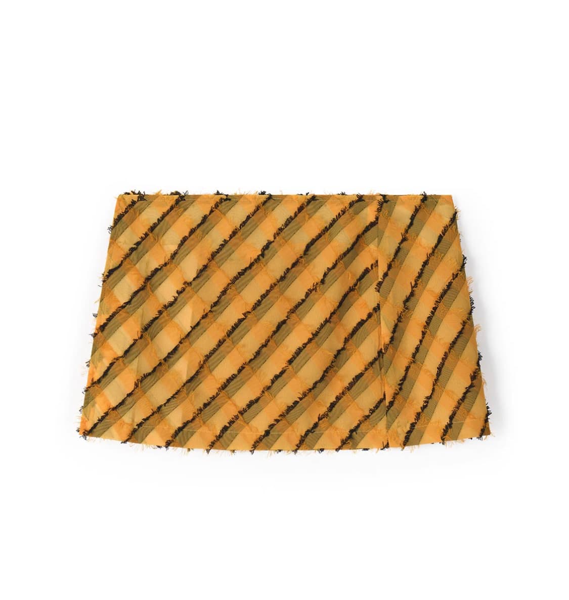 포지프레클즈 Fringe Check Wrap Skirt 체크스커트 상품이미지3