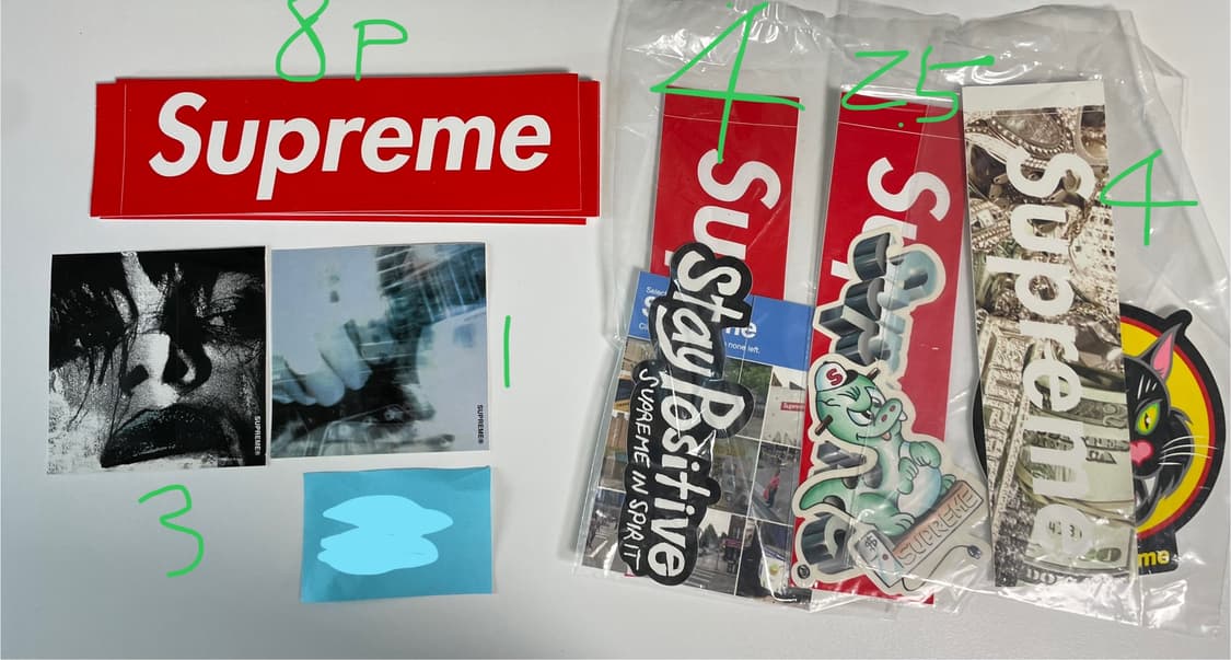 슈프림,팔라스,MPQ 등 스티커 모음 상품이미지1