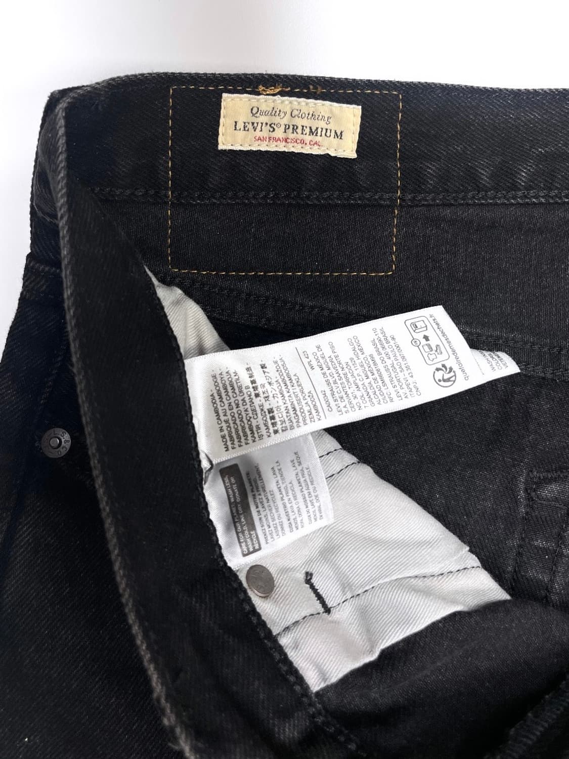 리바이스 568 블랙 W32 L32 상품이미지4