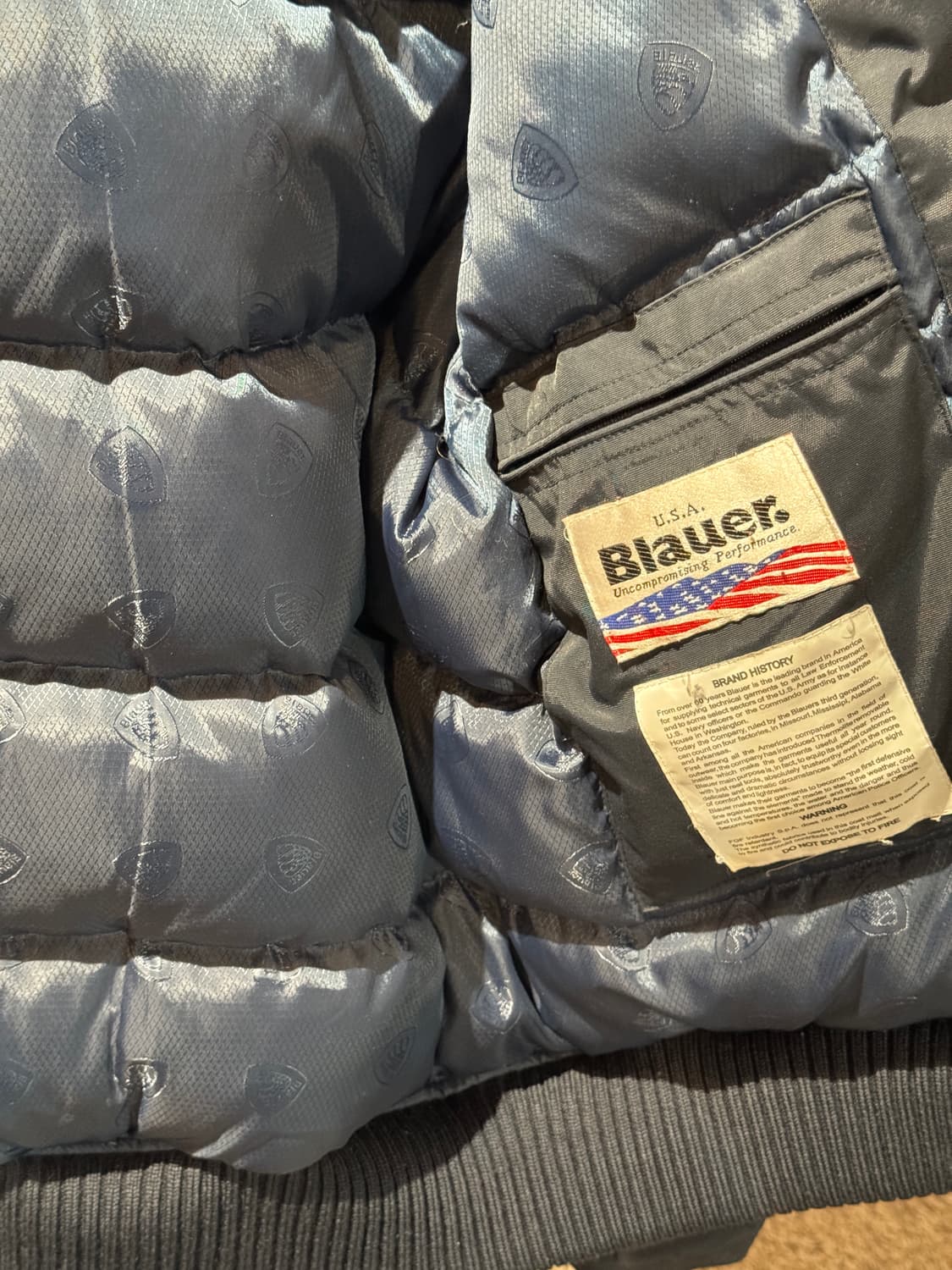 블라우어 다운 퍼 패딩자켓 USA blauer L 상품이미지7