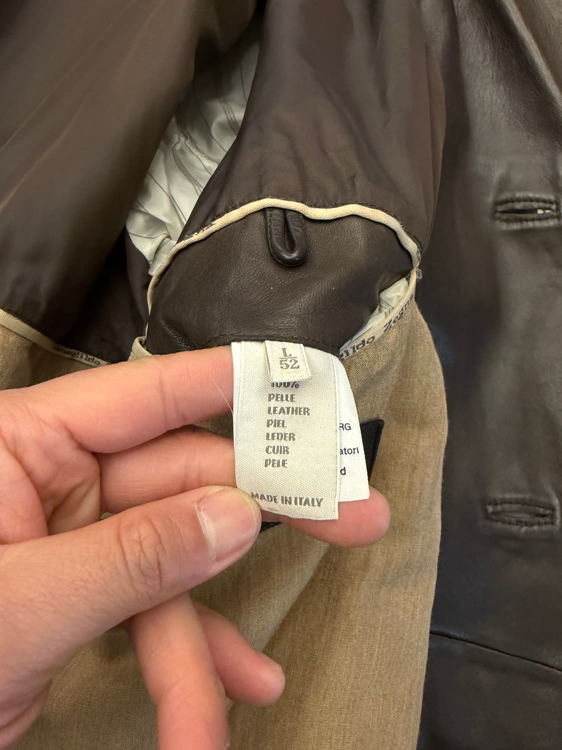 ERMENEGILDO ZEGNA LEATHER 에르메네질도제냐 가죽자켓 상품이미지10