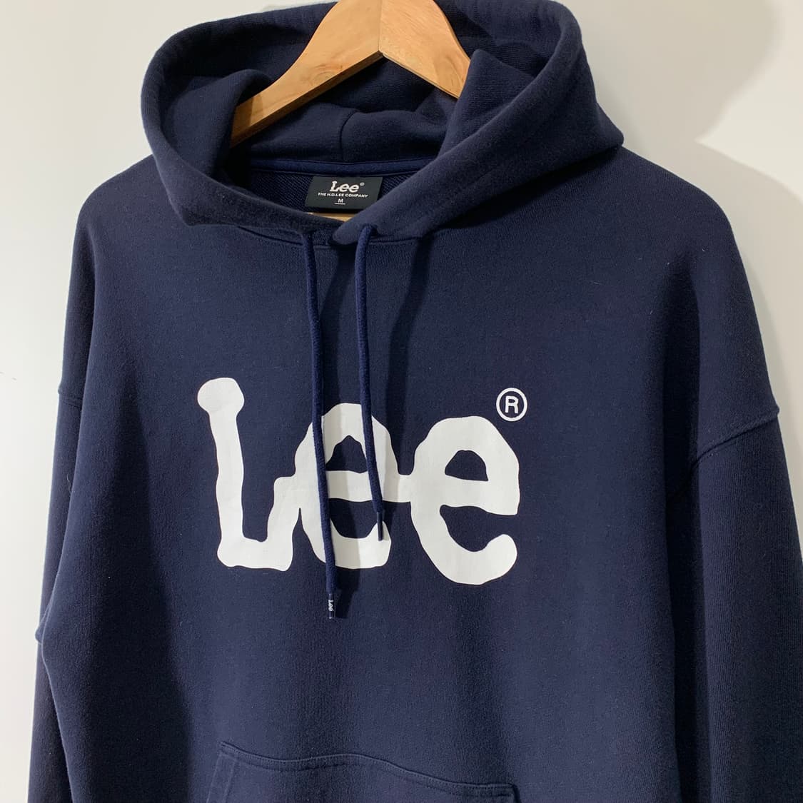리 네이비 후드티 상품이미지2