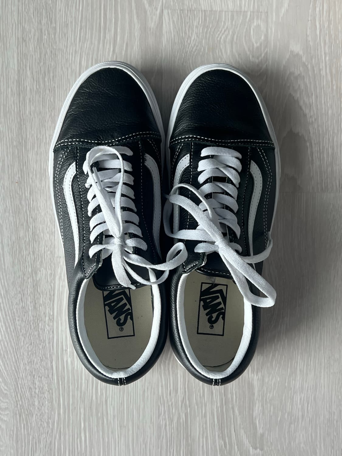 반스 레더 올드스쿨 블랙 270 상품이미지5