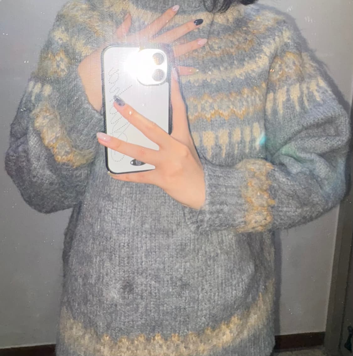 귀리 니트 모리걸 상품이미지1