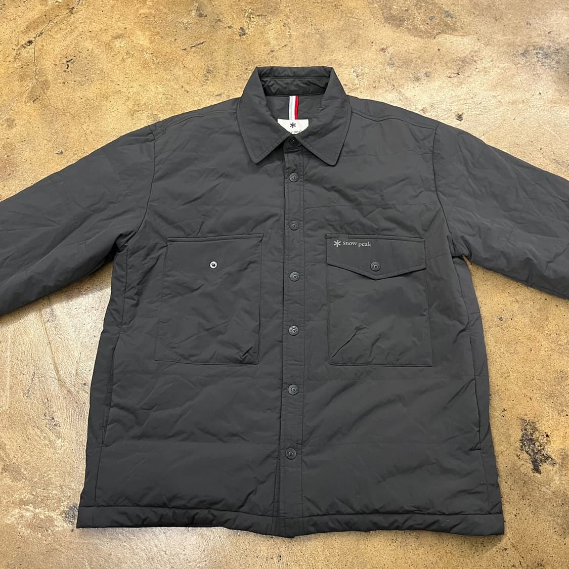 [정품/100] 스노우피크 블랙 퀼팅 셔츠 자켓 b16 상품이미지3