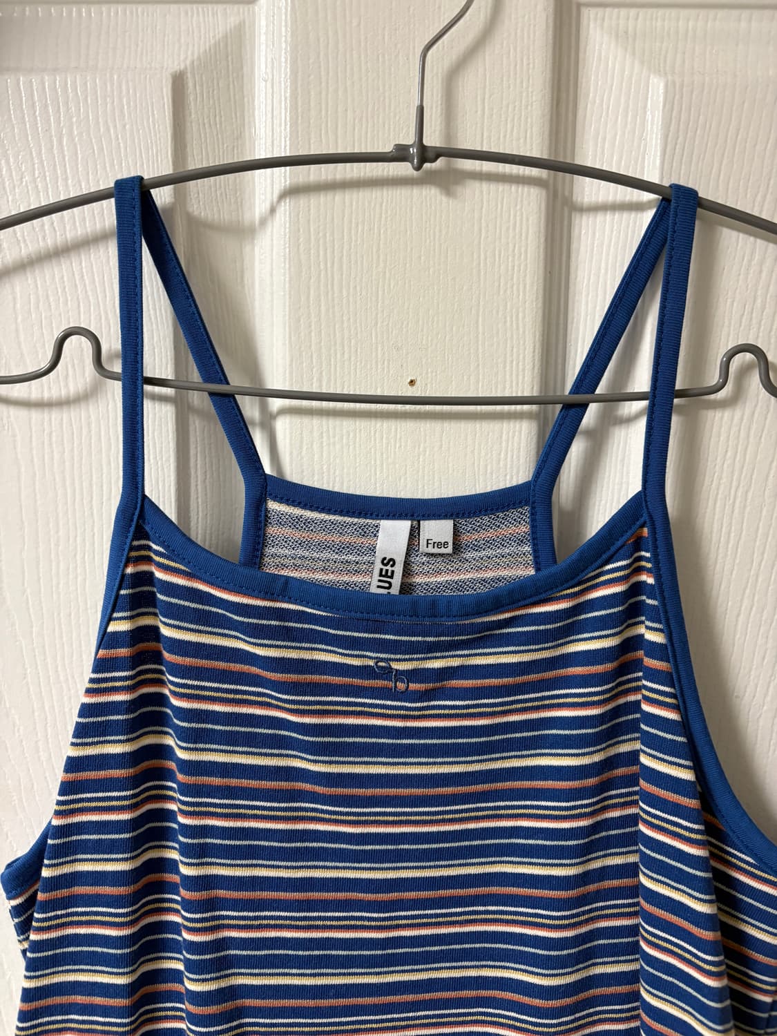 엔조블루스 스트라이프 저지 슬리브리스 원피스 상품이미지4